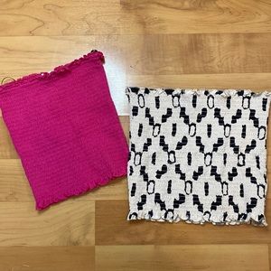 H&M strapless tops- set of 2